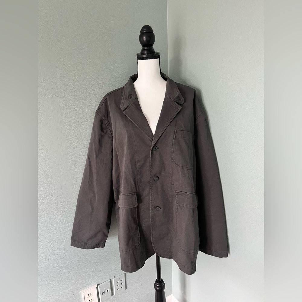 New Jeremiah + Sons Men’s Dark Gray Cotton Jacket Size XXL